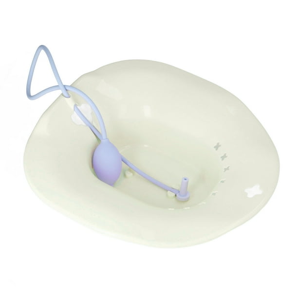 Sitz Bathfor Hemorrhoids,Sitz Bath Universal Squat Sitz Bathwith Flusher Bath Toilet Seat