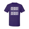 thumbnail image 2 of Wild Bobby Jerry Springer 90's TV Talk Show Host Jerry Jerry Chant Famous People Men's Tee, Purple, Small, 2 of 6