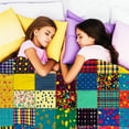 thumbnail image 4 of Flannel Fleece Throw Blanket, Soft Large Throw Blanket, Lightweight Cozy Plush Throw Blanket Fit Sofa Bed, 30"x40", Patchwork Floral Pattern, 4 of 8