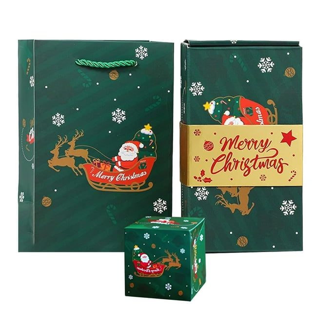 Christmas Packaging Upgraded Explosion Box up & Confetti Birthday (10 Box) Made From Strong Cardboard for Lasting Use Valentines Day Gift Ornaments