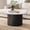 Marble Color, variant on ROGALIS 31.5" Round Coffee Table, Tambour Design Coffee Table with Spacious Tabletop, Mid Century Modern Wood Coffee Table for Living Room,Walnut