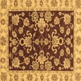thumbnail image 1 of Ahgly Company Indoor Square Oriental Brown Traditional Area Rugs, 6' Square, 1 of 4