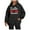Black, variant on Bibifish Hoodies For Women Fall Oversized Mom Letter Print Hoodies Long Sleeve Female Sports Pullovers Tops With Pocket