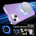 thumbnail image 3 of for iPhone 15 Case, [Compatible with MagSafe][Anti-Yellowing][Military-Grade Protection] Shockproof Corner Enhanced Protection Magnetic Phone Case for iPhone 15,Purple, 3 of 6