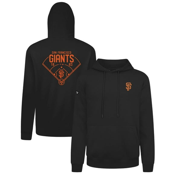 Men's Levelwear Black San Francisco Giants Podium Primary Pullover Hoodie