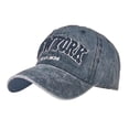 thumbnail image 2 of Gorra de béisbol de tela lavada de primavera y otoño bordada con letras, sombrero de moda, 2 of 3