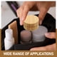 thumbnail image 2 of Lata de aluminio vacía con carcasa de bambú Envases de muestras de cosméticos Frascos de lata de metal redondos Latas de bambú Frascos de cosméticos redondos con tapas de rosca, 2 of 6