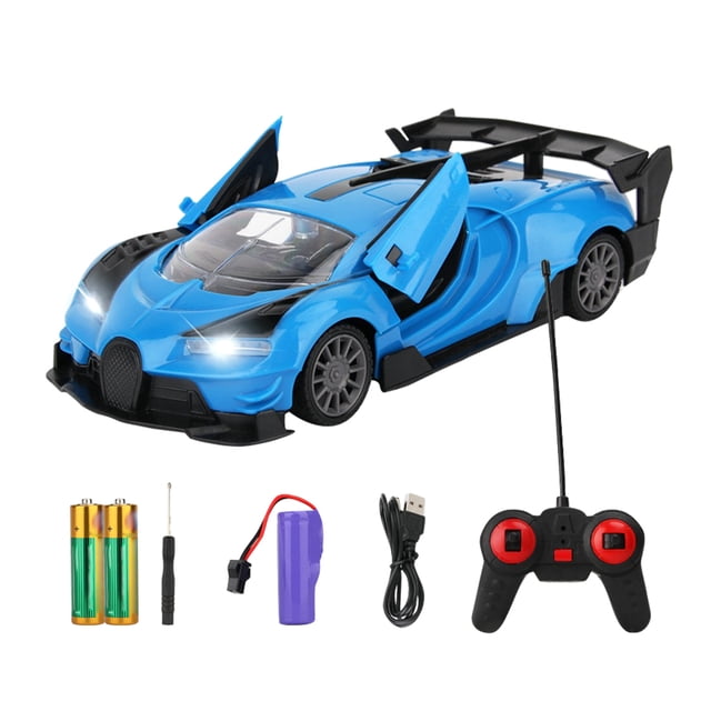 Worallymy Car Toy Control Remoto Recargable Racing Car Toy Inalámbrico Alta Velocidad Regalo para Niños Tipo 1 Azul Worallymy JD735801880