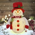 thumbnail image 4 of Cllayees Lighted Christmas Table Decorations, LED Lighting Snowman Tabletop Figurine, Winter Xmas Decor for Home Indoor Kitchen Room Holiday Party, 4 of 7