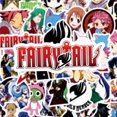 thumbnail image 5 of Pegatinas Fairys Tails de vinilo impermeables con forma de anime, 50 unidades/lote, 5 of 5