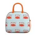 thumbnail image 2 of Lunch Bag Lunch Box for Women Reusable Insulated Lunch Bags,Water-Resistant Beach Red Crab Cooler Lunch Tote Bag, Large Capacity for Work Travel Picnic, 2 of 6