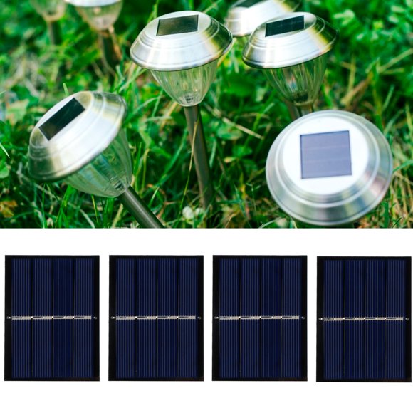 HURRISE 4Pcs 0.65W 2V DIY Solar Panel Module System for Solar Toy Light Battery Charging 60x80mm,Solar Panel,Solar Panel System