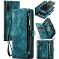 thumbnail image 1 of Case for Samsung Galaxy Note 10 Wallet Cover Trifold with Tpu Pc Handmade Leather Zipper Detachable Card Holder Strong Magnetic, 1 of 5