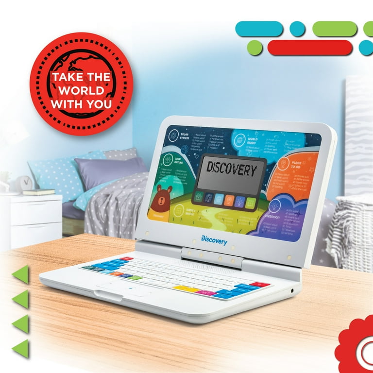 Discovery Kids Teach Talk Laptop 60 Educational Games Portable with LCD Screen Walmart