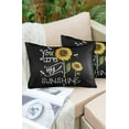 thumbnail image 6 of Outdoor Throw Pillow Cover Rustic Watercolor Sunflower Floral Waterproof Cushion Covers 2 Pack You Are My Sunshine Pillow Cases Home Decoration for Patio Garden Couch Sofa, 6 of 6