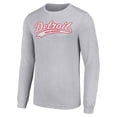 thumbnail image 2 of Men's Starter Heather Gray Detroit Red Wings Tailsweep T-Shirt, 2 of 3
