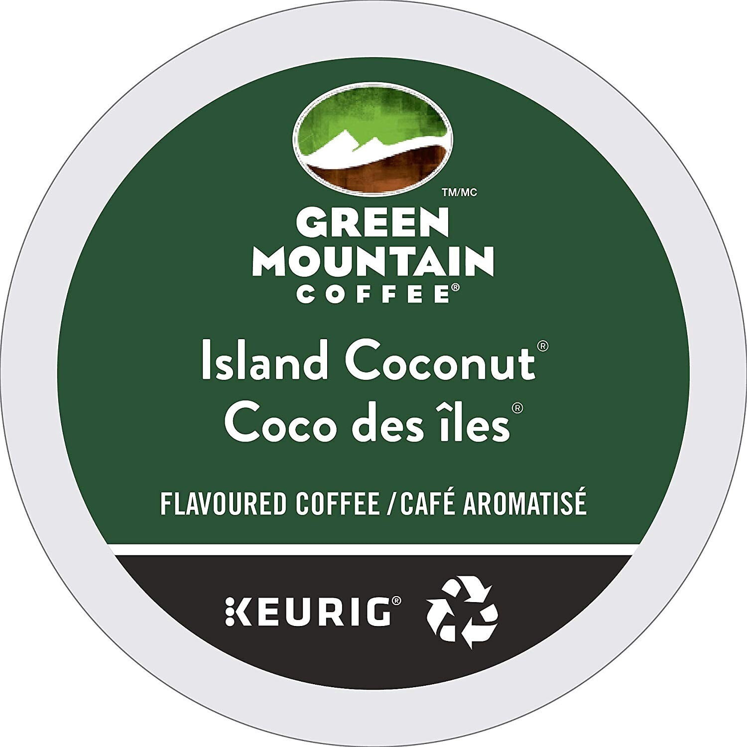 Green Mountain Island Coconut Coffee 96 count Keurig K Cups