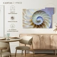 thumbnail image 5 of Elephant Stock Empty Nautilus Shell Wall Art - Horizontal Canvas Wall Art - Living Room Wall Decor - Animal Canvas - Blue And Purple Decor - 12" x 8", 5 of 8
