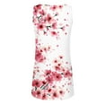thumbnail image 4 of Viikei Dresses for Women Summer Casual Boho Dress,Flowy Chiffon Short Sleeve Dress,2025 New Women's Printed V-neck Chest Button Sleeveless Dress Pink S, 4 of 4