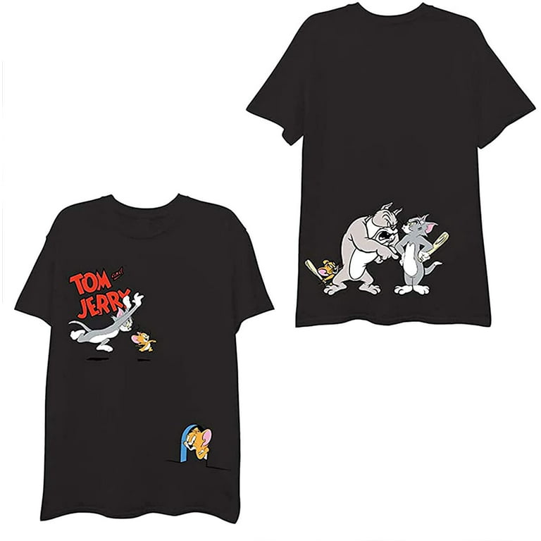 Classic Battle Tee Hanna-Barbera Jerry & Tom - Chase T-Shirt - Mens Cartoon Shirt Vintage