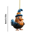 thumbnail image 2 of Cute Rooster Car Pendant Home Tree Decoration Christmas Tree Ornament Home Decor, 2 of 4
