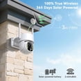 thumbnail image 6 of Solar Security Cameras Wireless Outdoor, 5G&2.4GHz Cameras for Home Security, 2K Solar Outdoor Camera, Color Night Vision, AI Human Detection, 2-Way Talk, Siren Alarms (2-Pack), 6 of 8