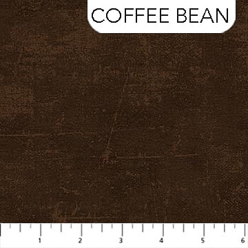 Cotton Canvas Grunge-Look Brushed Textured Patterned Northcott Coffee Bean Cotton Fabric Print by the Yard (9030-36)