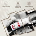 thumbnail image 6 of Elephant Stock Poker Aces Wall Art - Horizontal Multi Panel Canvas - Living Room Wall Decor - Hobbies And Lifestyle Multi Panel - White And Black Decor - 52" x 32", 6 of 8