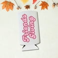 thumbnail image 2 of Retro Friendsgiving Skinny Coolers, Thanksgiving Slim Spiked Seltzer Coolies, Friendsgiving Party Favors and Gifts, Thanksgiving Skinny Coolies (White), 2 of 3