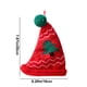 thumbnail image 3 of Adornos navideños, adornos navideños, regalos navideños, decoración navideña, tejido de lana, mini gorro de lana, gorro navideño, adorno para árbol de Navidad, pequeño colgante, gorro de Papá Noel., 3 of 6