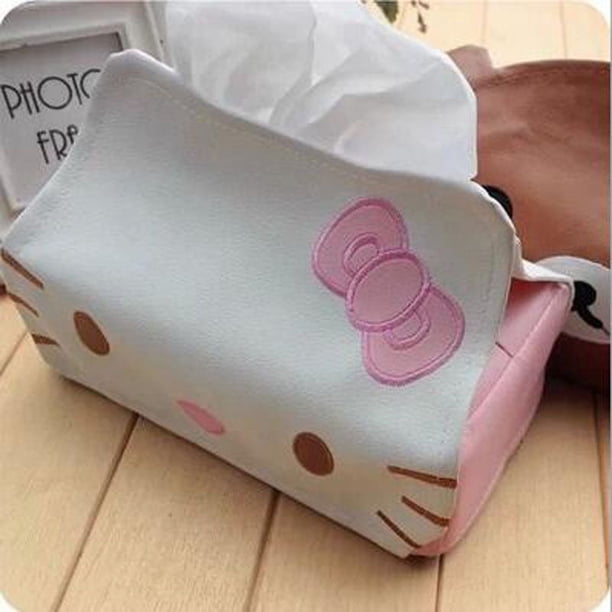 Portapañuelos De Piel Con Compartimentos - Caja Organizadora Para Pañuelos, Mandos Y Accesorios, Color Negro Mármol