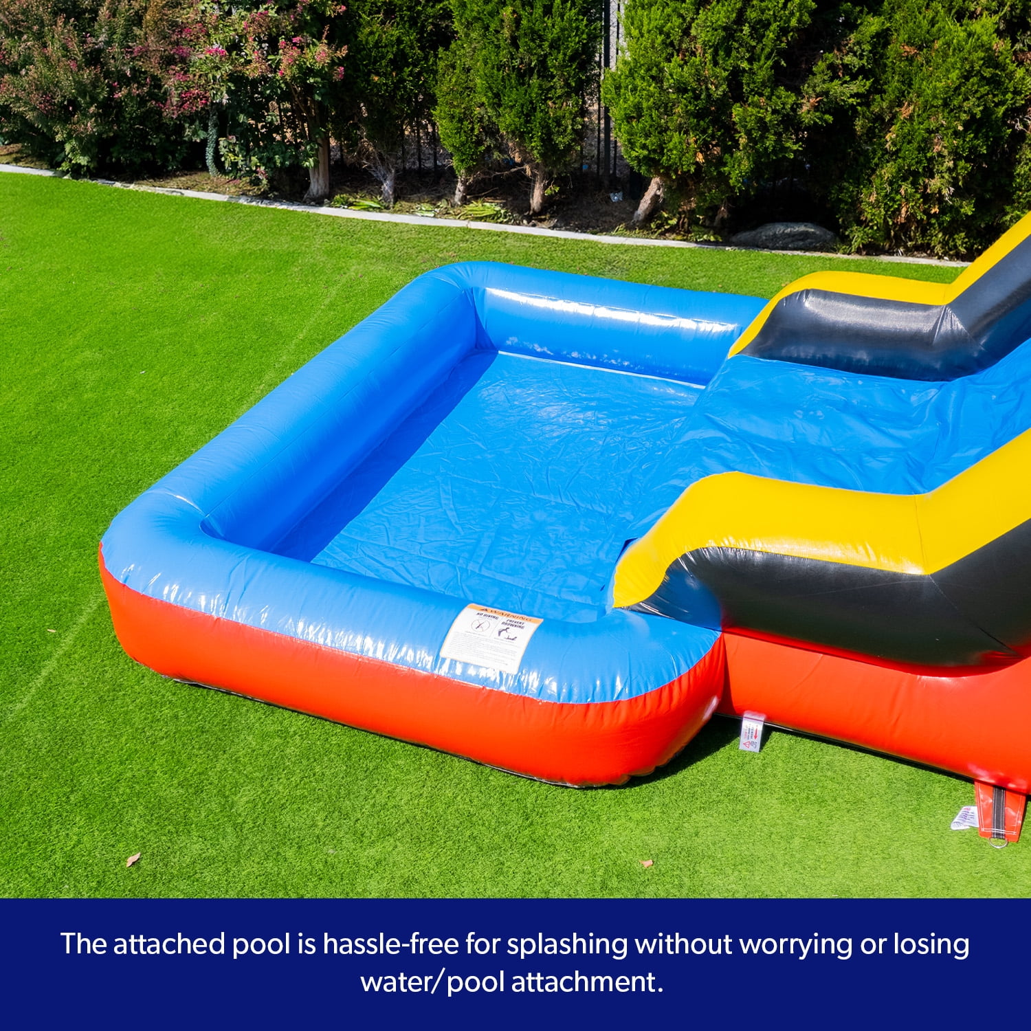 JumpOrange Ninja Bounce House Water Slide for Kids and Adults (with Blower)