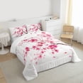 thumbnail image 3 of Castle Fairy Cherry Blossom Girl Twin Comforter Sets,Pink Floral Sakura Bedding Set, 3 of 8