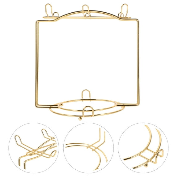 Metal Mug Organizer Rack Coffee Cup Drying Stand Stainless Steel Decorative Coffee Mug Tree Hanging Shelf Kitchen Display Storage Holder