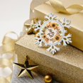 thumbnail image 5 of Metal Snowflake Christmas Ornaments Autumn Thanksgiving Pumpkin Christmas Keepsake Beautiful Fall Wreath with Sunflowers Holiday Ornament for Home Christmas Tree Decor Best Gifts for Christmas, 5 of 8