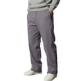 thumbnail image 2 of Men's Leisure Straight Leg Zipper Jogging Trousers, Casual Running Pants for Gym, Outdoor and Street Style,Gray,M, 2 of 6