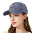 thumbnail image 2 of Vintage Washed Palm Tree Embroidered Baseball Cap ZDNIXIAN ,Adjustable Unisex Curved Brim Distressed Cotton Dad Hat, Casual Beach Vacation Sun Hat, One Size, 2 of 4