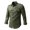 0live Drab, variant on Odeerbi Men Turndown Collar Blouse Shirts 2025 Long Sleeve Workwear Shirt Plus Size Work Clothes Cotton Long-sleeved Shirt Loose Olive Green