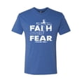 thumbnail image 2 of Wild Bobby, Faith Over Fear Psalm 118:6 White, Inspirational/Christian, Men Premium Tri Blend Tee, Vintage Royal, Small, 2 of 3
