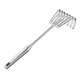 thumbnail image 4 of Colaxi Râteau à Main en Acier Inoxydable Résistant à la Rouille pour Plage, Désherbeur, Outil de Jardin à Main Robuste, 7 Dents, Long Manche, 4 of 8