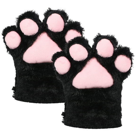 Dytern Winter,1 Pair Plush Cat Claw Gloves Cosplay Cat Paw Gloves Warm Animal Claw Mittens Winter Animal Paw Gloves