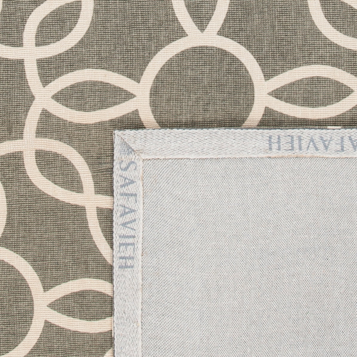 SAFAVIEH Cedar Brook Daffodil Geometric Area Rug, Grey/Ivory, 5' x 8'