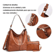 thumbnail image 3 of Set 2 Bolsas De Mano Bandolera Hombro Para Mujer + Cartera Xtellar blanco, 3 of 3