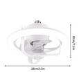 thumbnail image 3 of EUDIDV Portable Lighted Fans​ Remote Control LED Shaking Head Fan Light E27 Screw Mouth RGB Bedroom Aromatherapy Dimming Ceiling Fan Light;Fans with Illumination, 3 of 7