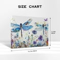 thumbnail image 4 of 12x16 inch Canvas Hanging Painting Dragonflies & Flowers Garden Wall Decor,Home Canvas Decor Garden Accessory,Exquisite Dragonflies & Flowers Modern Oil Paintings On Canvas,Living Room Decor, 4 of 6