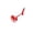 Red, variant on Yonrjhukm Plastic Mini Wind Vane Windmill Ornament, Small Weather Wind Direction Indicator for Garden Decoration, Potted Plants, and Miniature Scenes, Waterproof and Durable Garden Accessories