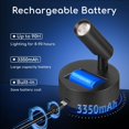 thumbnail image 4 of URTOM LED Wireless Spotlights Indoor with Remote Rechargeable Uplights with Timer Dimmable CRI 90+ Picture Light Battery Operated, 4 of 8