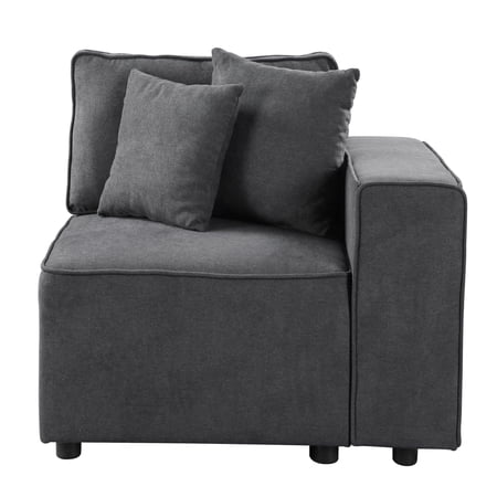 grey sofa chair right facing product