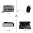 thumbnail image 4 of Evening Bag for Women Sparkly Shoulder Bag Rhinestone Clutch Purse with Detachable Chain, 4 of 8