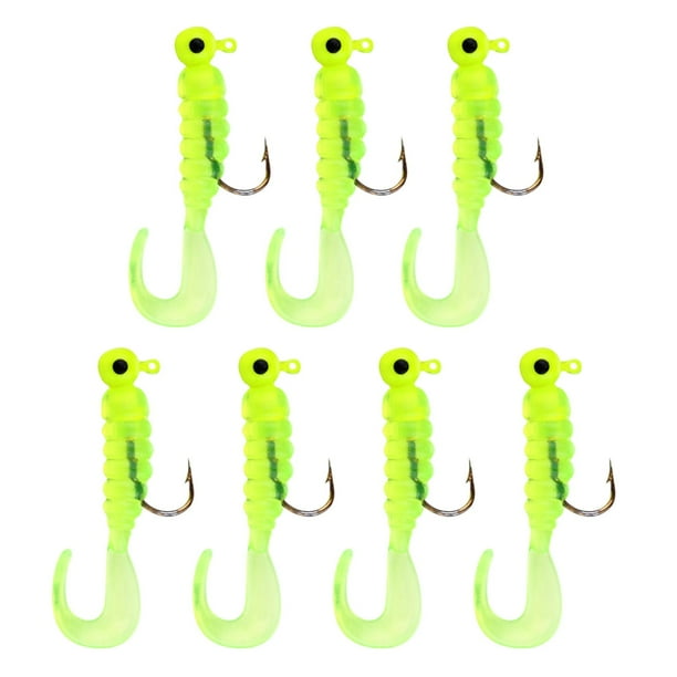 Soft Bait T-tail Fishing Small T-tail 1g-4g Lead Head Hook Tail Tail Thread Soft Worm Fake Bait